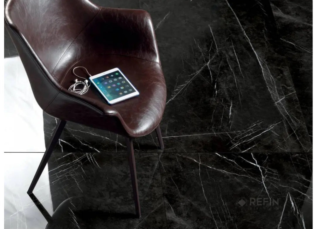 Gresie Portelanată Lucioasă model Marquina