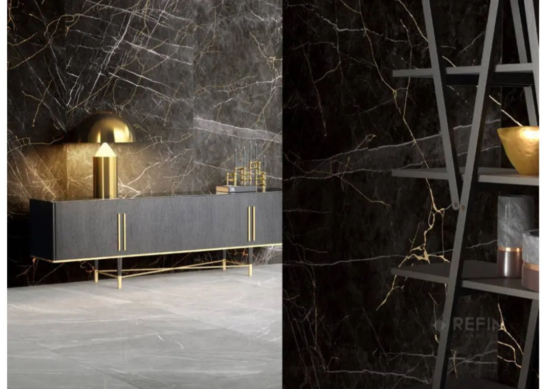 Gresie Portelanată Lucioasă model Marquina